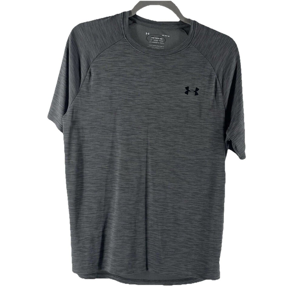 Under Armour The Tech Tee Shirt Men’s Size Medium Gray Athleisure Active Gym